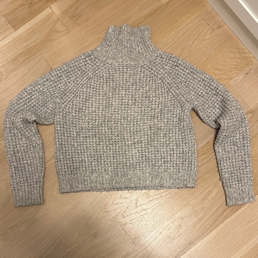 Aritzia Heather Gray Turtleneck Sweater